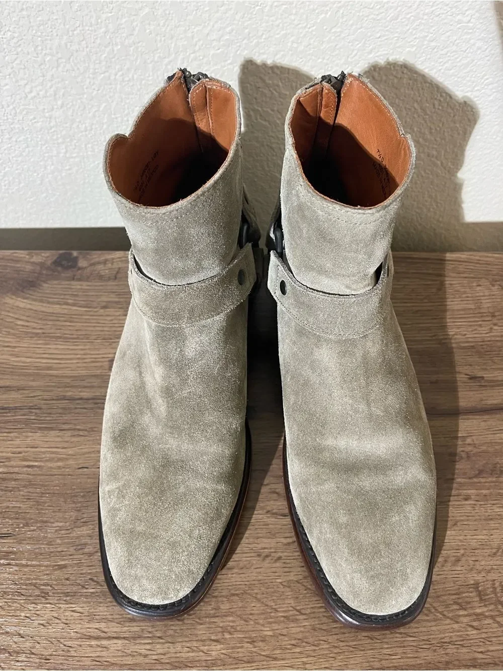 Frye Men's Suede Chukka Boots in Taupe